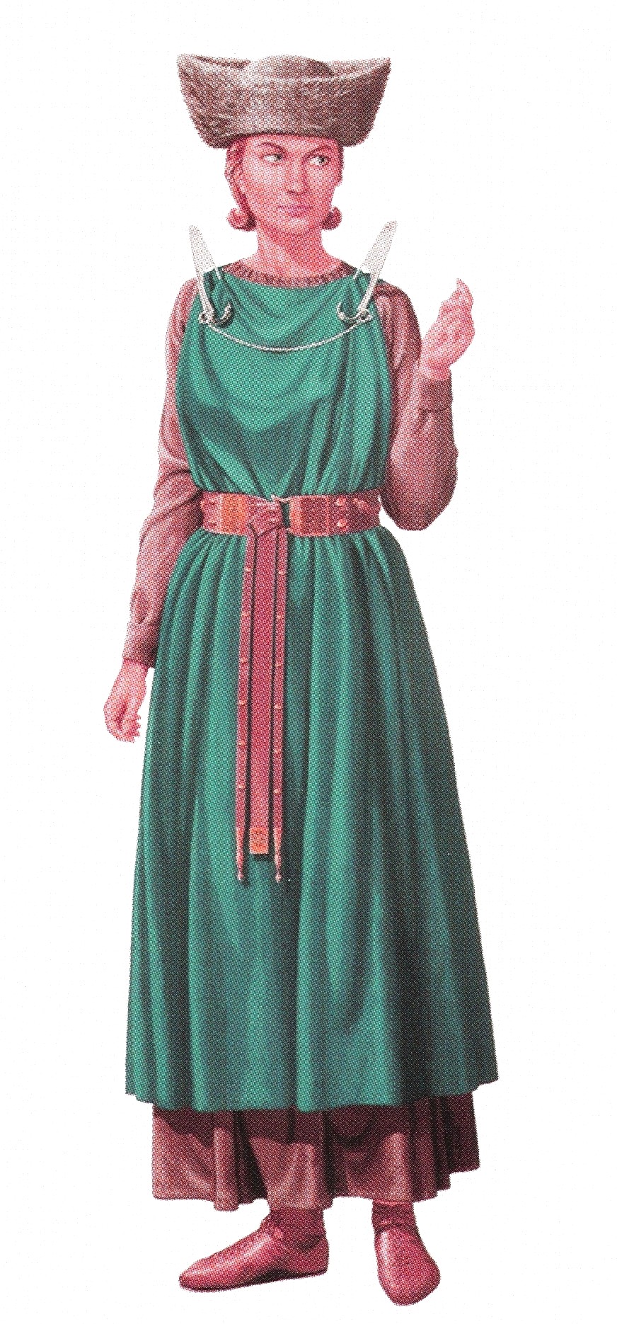 Norisch-pannonische Frauentracht, Quelle: P. Connolly